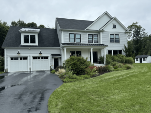 Clean driveway and exterior surfaces at a Rhode Island home
